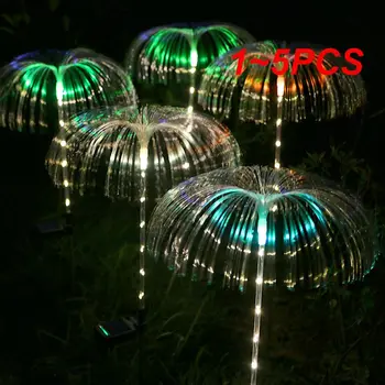 1-5 шт. Солнечные фонари, украшение сада в виде медузы, сказочные огни, Водонепроницаемое наружное освещение, газонная лампа в виде медузы для дорожки во внутреннем дворике