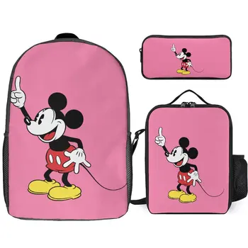 2023 Новый дизайн, Школьный рюкзак большой емкости, рюкзак для путешествий, Школьный рюкзак для отдыха, Disney Pattern, Милый Школьный рюкзак на Заказ