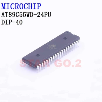 2PCSx AT89C55WD-24PU DIP-40 Микросхема Микроконтроллера