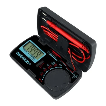 ABS Мультиметр Портативный с регулируемой поворотной ручкой на батарейках ЖК-экран Профессиональная электроника Цифровой вольтметр-измеритель