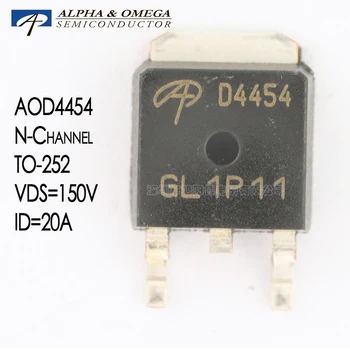 AOD4454 Alpha And Omega Semiconductor MOSFET N Channel 150V20A TO-252 Оригинал 5шт D4454
