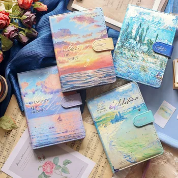 B6 Ретро художественная книга для девочек, ручная книга, Полноцветная Магнитная пряжка, Хроника, Студенческий дневник, книга в подарок