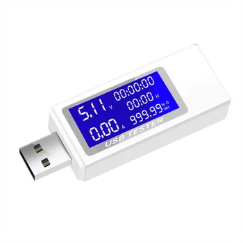 USB-тестер Измеритель тока 4-30В, напряжения, временной амперметр, Цифровой монитор, индикатор отключения питания, тестер зарядного устройства