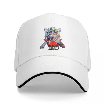 Бейсбольная кепка Roxanne Wolf в стиле хип-хоп, Забавный мем, Кепка-сэндвич FNAF, Унисекс, Солнцезащитная кепка из полиэстера, спортивная