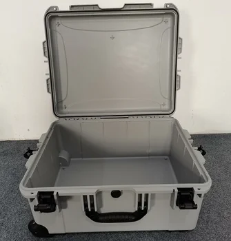 Большой Водонепроницаемый чемодан IP67, Коробка для защиты жесткого оборудования, Пластиковый футляр для хранения инструментов EVA Серого цвета