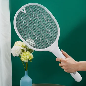 Бытовая электрическая мухобойка от комаров, ультралегкие садовые принадлежности, средство от комаров, трехслойная сетка для борьбы с вредителями