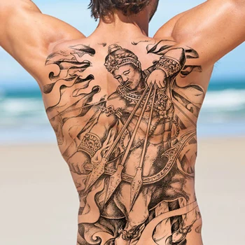 Временная татуировка Gods Одноразовые татуировки на плечах Водонепроницаемые Съемные татуировки Модные вечерние принадлежности для взрослых