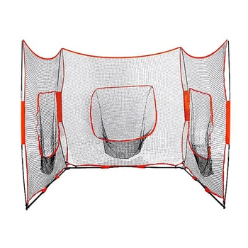 Высококачественная Портативная Складная трехгранная бейсбольная сетка для игры в софтбол, Бейсбольная тренировочная сетка для софтбола