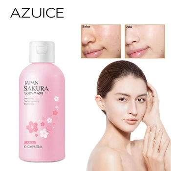 Гель для душа AZUICE Cherry Blossom Beauty для тела Увлажняющий, очищающий кожу Ароматный и питательный Гель для мытья тела