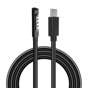 Гибкая поверхность, подключаемая к зарядному кабелю USB C, замена для ноутбука Surface Pro 1 2RT, 59-дюймовый зарядный кабель, аксессуар