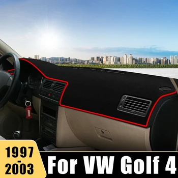 Для Volkswagen VW Golf 4 MK4 1997 1998 1999 2000 2001 2002 2003 Приборная панель Автомобиля, Избегающая Освещения, Нескользящий Коврик, Аксессуары для DashMat