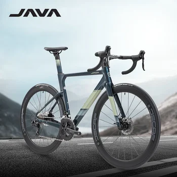Дорожный велосипед Java FUOCO TOP 24-скоростной гоночный велосипед из углеродного волокна со встроенным гидравлическим дисковым тормозом на руле Дорожный велосипед для взрослых