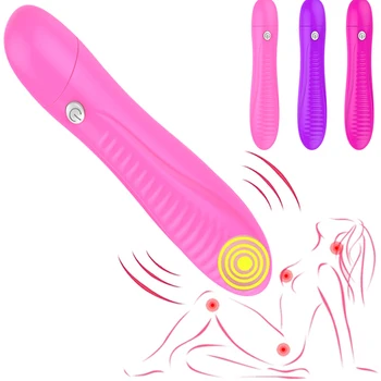 Женский вибратор для массажа точки G влагалища, секс-игрушки, стимулятор сосков женского клитора, силиконовая Анальная анальная пробка, фаллоимитатор, эротические товары для взрослых