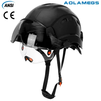 Защитный Шлем Конструкции CE с Двойным Козырьком для Каски Инженера ANSI Industrial ABS Safety Cap Защита Головы