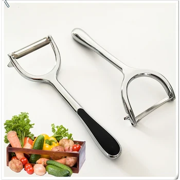 Картофелечистка, скребок для фруктов и овощей, нож для чистки овощей из нержавеющей стали, кухонные принадлежности