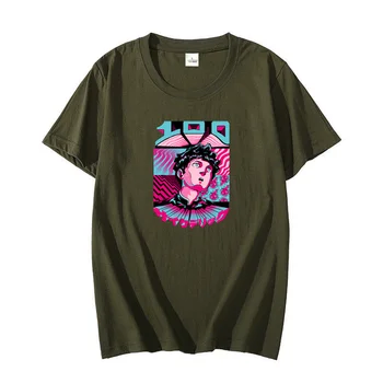 Классическая мужская модная футболка с аниме, графические футболки, хлопчатобумажная рубашка с коротким рукавом, футболки, летняя уличная одежда в стиле харадзюку, мужская одежда
