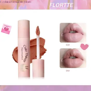 Крем-основа для губ FLORTTE Lip Base Color Primer Осветляет цвет губ, придает глазури Матовый макияж 2