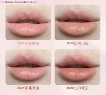 Крем-основа для губ FLORTTE Lip Base Color Primer Осветляет цвет губ, придает глазури Матовый макияж 4