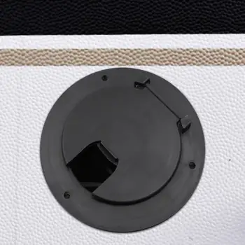 Круглый люк для электрического кабеля, Черный чехол для шнура питания для кемпера, Дом на колесах с защитой от ультрафиолета, прочный, диаметром 5,2 дюйма 2