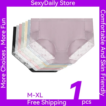 Магазин SexyDaily Женские трусы на каждый день, базовые трусы, трусики из чесаного хлопка, однотонная кружевная строчка 9896