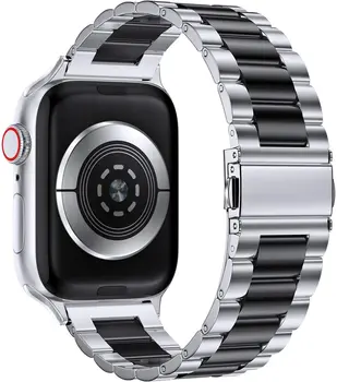 Металлический ремешок для Apple watch 49 мм 45 мм 44 мм 42 мм 40 мм 41 мм Металлический сменный ремешок из нержавеющей стали iwatch UItra 8 7 6 5 4 SE band