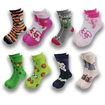 Милые головы мультяшных персонажей для мужчин, женщин и детей или женские носки fashion tube Children socks