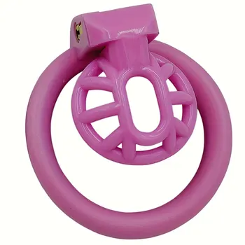 Мини-устройство для целомудрия в клетке для мужского члена, Нейлоновое легкое устройство для целомудрия, мужские кольца 4 размера, секс-игрушки для взрослых, сексуальные игрушки для мужчин