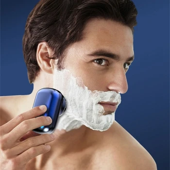 Мини Электрическая бритва для бороды для мужчин карманного размера, моющаяся, перезаряжаемая, портативная, безболезненная, бесплатная доставка 2