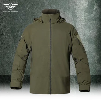 Мужская тактическая куртка Softshell PCU Военная водонепроницаемая быстросохнущая кожаная одежда Открытый Дышащий ветрозащитный штормовой костюм L5