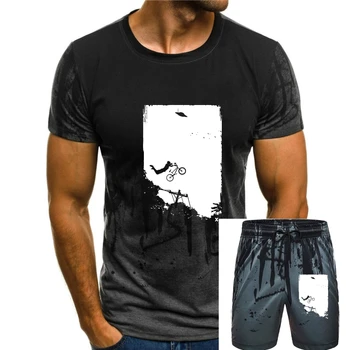 Мужская футболка с принтом, Хлопковая футболка С Круглым вырезом И коротким рукавом, Новый Стиль, Женская футболка FLY THRO Bmx