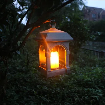 Наружные солнечные качели, свеча, ветряная лампа, садовая свеча, Солнечная подвесная лампа, буддийские культурные принадлежности 0