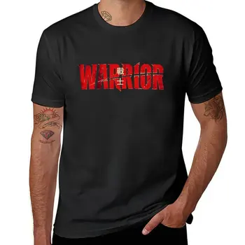 Новая классическая футболка с логотипом Warrior bruce, футболка с графическим рисунком, винтажная одежда, черные футболки для мужчин