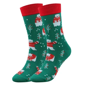 Новинка, Забавные Сумасшедшие носки до щиколотки, Мультяшные Хлопковые Пинетки, Рождественские носки