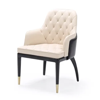 Обеденные стулья с бархатной обивкой, современное роскошное кресло для педикюра, кафе на открытом воздухе, удобная мебель для кафе Cadeira 0