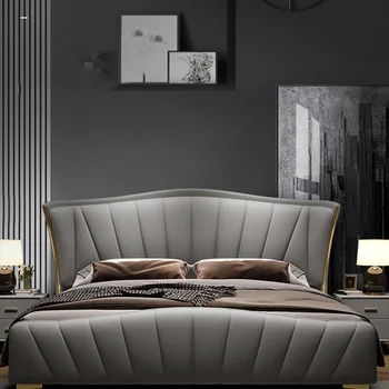 Одеяла для кроватей в спальне, эстетичные современные двуспальные кровати с эластичным каркасом, двухместные комплекты садовой мебели Camas De Dormitorio 0