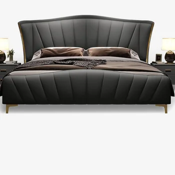 Одеяла для кроватей в спальне, эстетичные современные двуспальные кровати с эластичным каркасом, двухместные комплекты садовой мебели Camas De Dormitorio 3