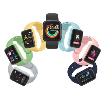 Оптовые продажи Смарт-часы Bluetooth Фитнес-трекер Macaron Smartwatch для мужчин и женщин, смарт-браслет для измерения артериального давления для Android IOS
