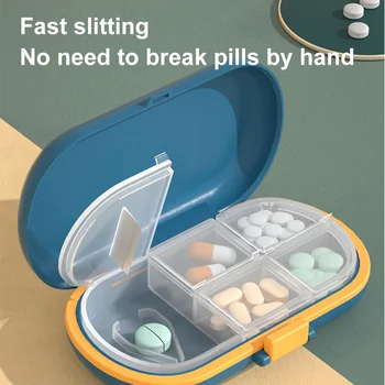 Переносная водонепроницаемая коробочка для таблеток с несколькими сетками, запечатанная срезом, коробка для лекарств, контейнер для здоровья, дорожная коробочка для таблеток для путешествий 1