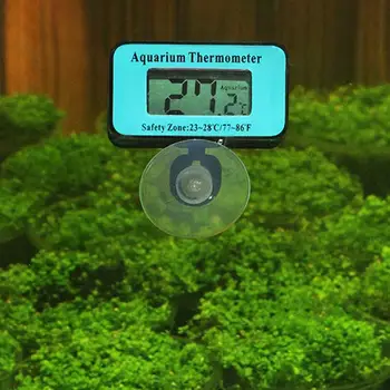 Погружной термометр для аквариума с жидкокристаллическим дисплеем, цифровой измеритель температуры на присоске