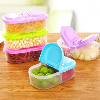 Полезный пластиковый ящик для хранения детской посуды Контейнер для еды Портативный Ланч-бокс вместимостью для кемпинга, пикника, еды, фруктов