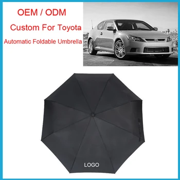 Полностью автоматический складной зонт, портативный для Toyota Camry CHR Corolla Rav4 Yaris Prado Land Cruiser FJ150 Prado Mini Umbrella