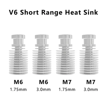 Радиатор экструдера V5 V6 Цельнометаллический Радиатор с коротким расстоянием для подачи 1,75 мм 3 мм для 3D-принтера