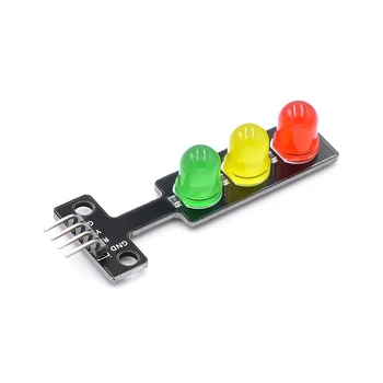 Светодиодный модуль отображения Mini 5V для Arduino, красный, желтый, зеленый, 5 мм светодиодный мини-светофор для модели системы светофорного освещения