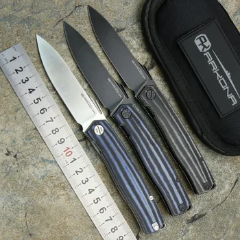 Складной нож ARKONA Geri, лезвие k110, стальная ручка Micarta, рыбалка на открытом воздухе, кемпинг, Охота, езда на велосипеде, карманные инструменты для фруктов EDC