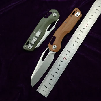 Складной нож LEMIFSHE MT Mark M390 Лезвие G10 Ручка для кемпинга на открытом воздухе EDC инструмент кухонный нож
