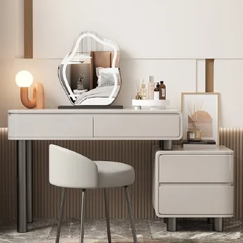 Современный Легкий Роскошный и продвинутый Дизайнерский шкаф для хранения косметики в комнате, Встроенный туалетный столик