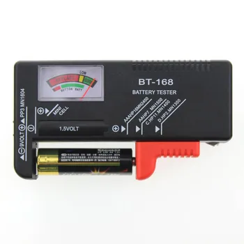 Тестер батареи BT-168 ЖК-дисплей BT-168D AA/AAA/C/D /9V/1.5 V Детектор проверки емкости батареи кнопочного элемента