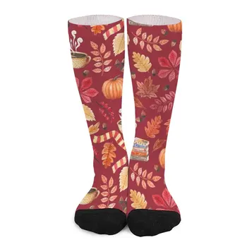 Уютные осенние носки, носки Мужские, подарок на день Святого Валентина для парня, носки женские, компрессионные носки, женские.