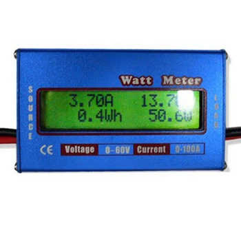 Цифровой ваттметр, измеритель мощности постоянного тока 60 В 100 А, проверка баланса напряжения батареи, ваттметр 1
