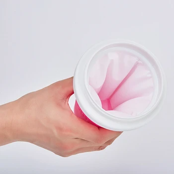 Чашка для Быстрозамороженных Коктейлей Производитель Мороженого Быстрозамороженная Силиконовая Выжимная Чашка DIY Бутылка Для Молочного коктейля Slushy Maker Охлаждающая Чашка 3